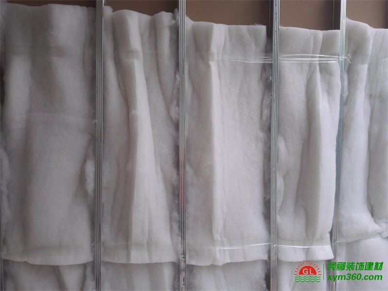 墻體吸音棉安裝示意圖，聚酯纖維吸音棉施工圖